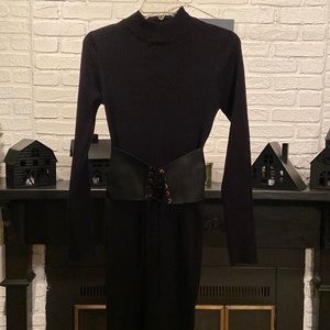 Black corset sweater dress from discovery clothing size L